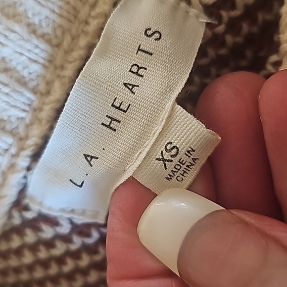 L.A Hearts cream brown retro flowers - Picture 8 of 8